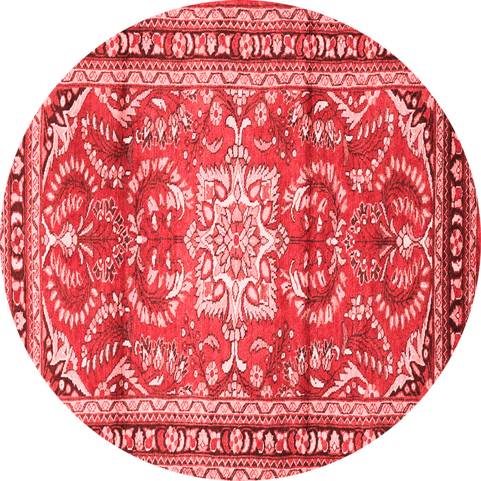 Machine Washable Persian Red Traditional Rug, wshtr1234red