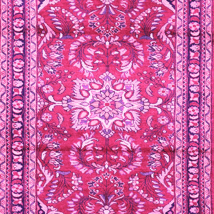 Machine Washable Persian Pink Traditional Rug, wshtr1234pnk