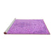 Sideview of Machine Washable Persian Purple Traditional Area Rugs, wshtr1235pur