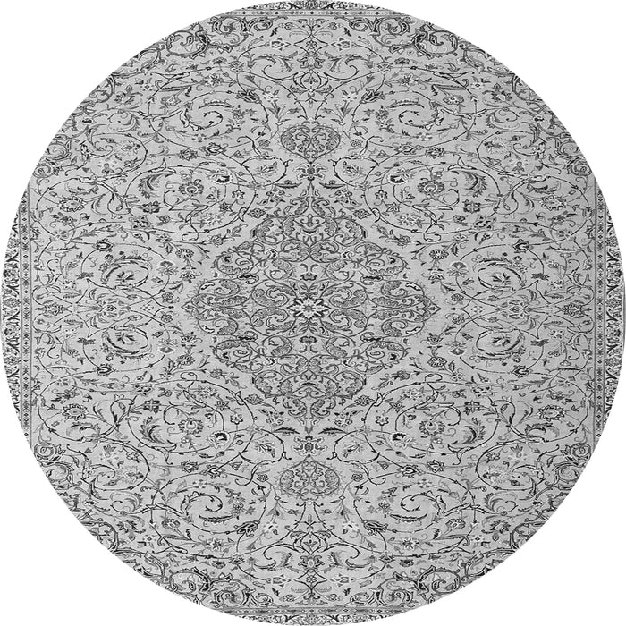 Machine Washable Persian Gray Traditional Rug, wshtr1235gry