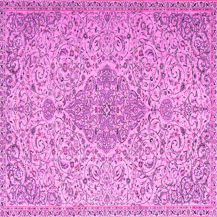 Square Persian Pink Traditional Rug, tr1235pnk
