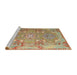 Sideview of Machine Washable Traditional Red Rug, wshtr1236