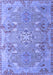 Machine Washable Persian Blue Traditional Rug, wshtr1236blu