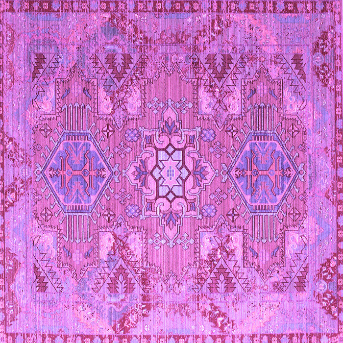 Square Persian Purple Traditional Rug, tr1236pur