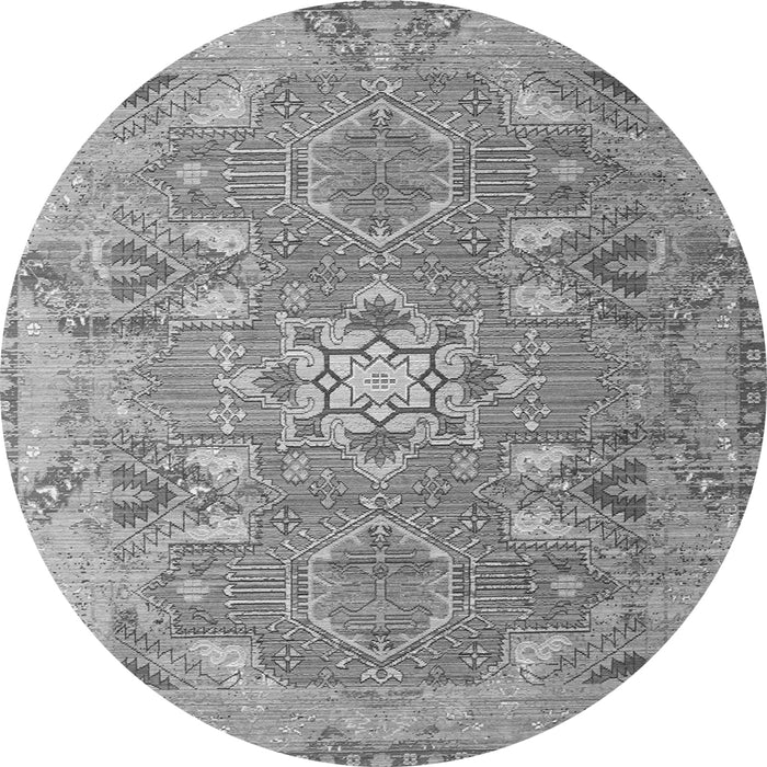 Square Persian Gray Traditional Rug, tr1236gry