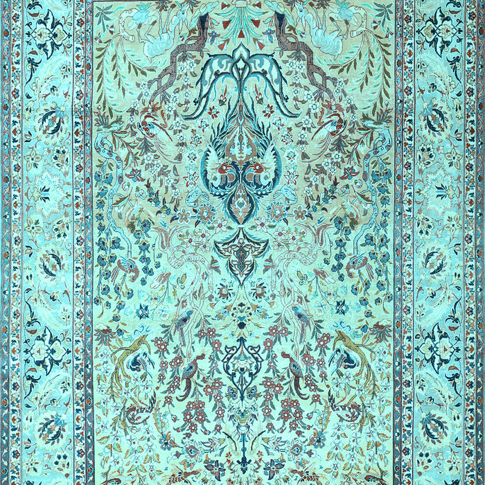 Persian Light Blue Traditional Rug, tr1237lblu