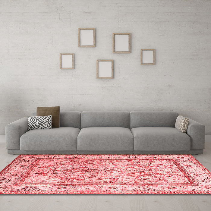Traditional Red Washable Rugs