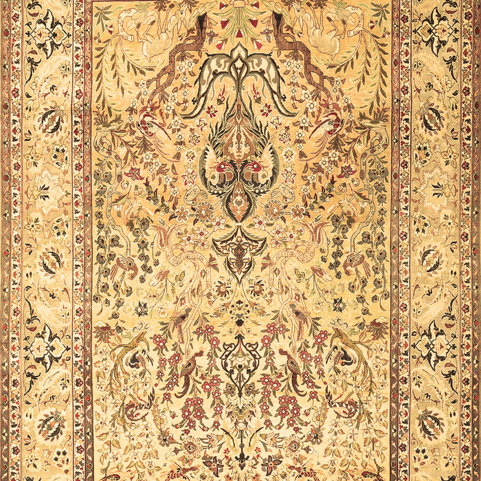 Machine Washable Persian Brown Traditional Rug, wshtr1237brn