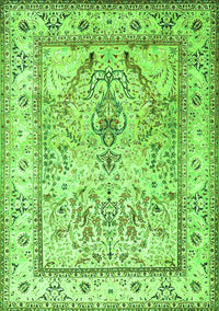 Persian Green Traditional Rug, tr1237grn