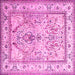 Square Persian Pink Traditional Rug, tr1237pnk