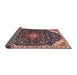 Sideview of Traditional Light Copper Gold Medallion Rug, tr1238