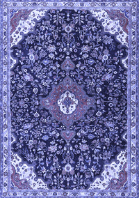 Medallion Blue Traditional Rug, tr1238blu