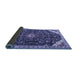 Sideview of Medallion Blue Traditional Rug, tr1238blu