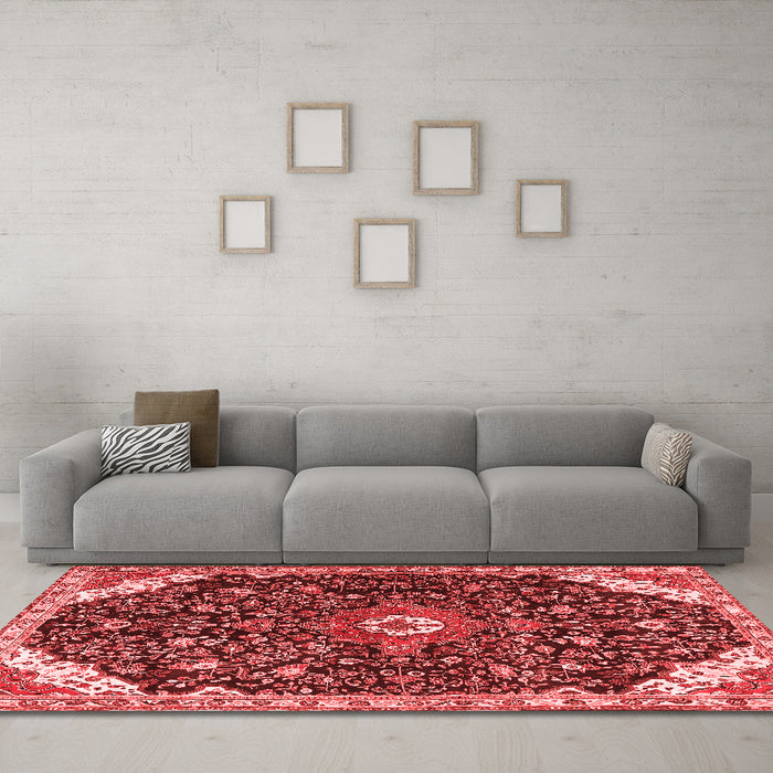 Traditional Red Washable Rugs
