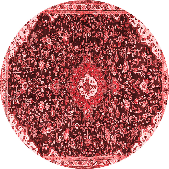 Medallion Red Traditional Rug, tr1238red