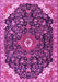 Medallion Pink Traditional Rug, tr1238pnk