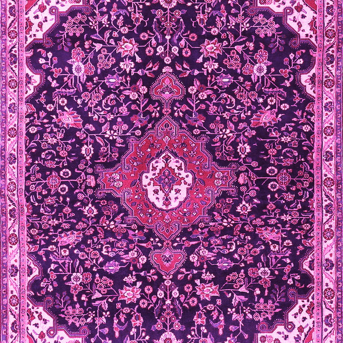 Medallion Pink Traditional Rug, tr1238pnk