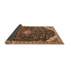 Sideview of Medallion Brown Traditional Rug, tr1238brn