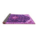 Sideview of Medallion Purple Traditional Rug, tr1238pur