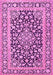 Machine Washable Persian Pink Traditional Rug, wshtr1239pnk