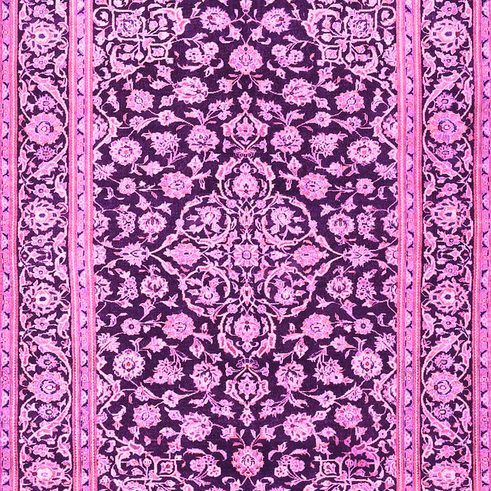 Machine Washable Persian Pink Traditional Rug, wshtr1239pnk