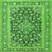 Serging Thickness of Persian Green Traditional Rug, tr1239grn