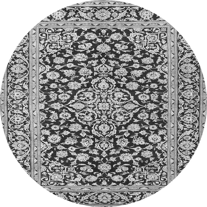 Machine Washable Persian Gray Traditional Rug, wshtr1239gry