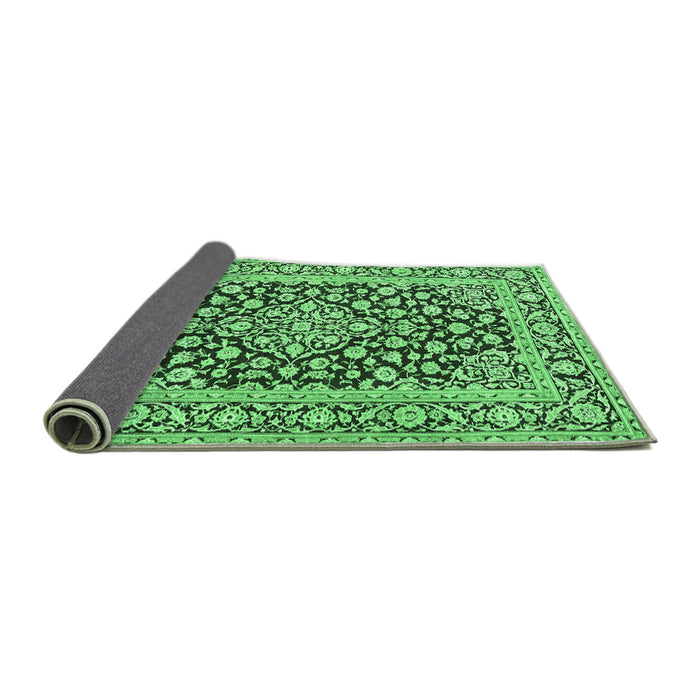 Sideview of Persian Emerald Green Traditional Rug, tr1239emgrn
