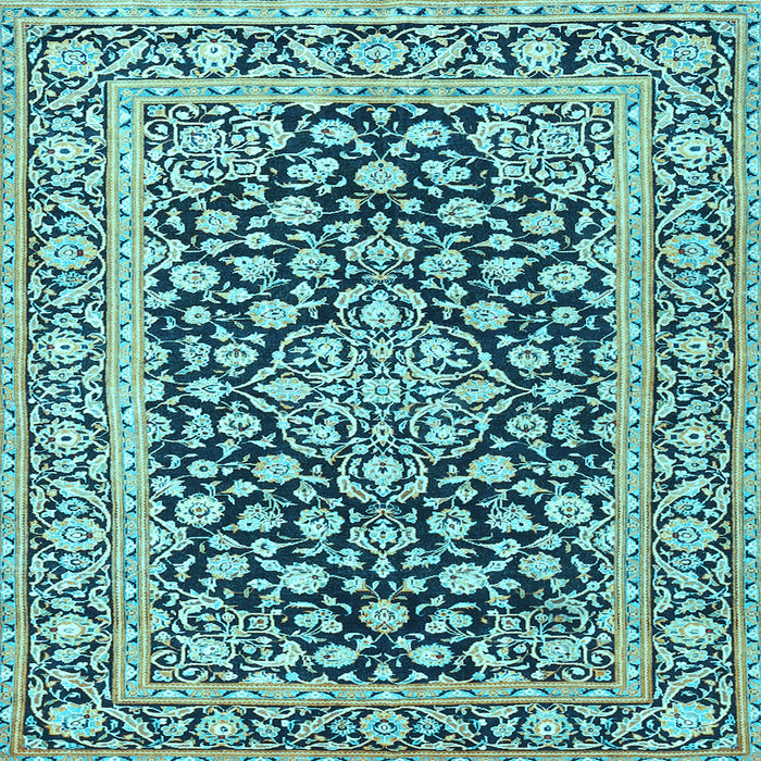Square Persian Light Blue Traditional Rug, tr1239lblu
