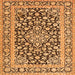 Serging Thickness of Persian Orange Traditional Rug, tr1239org