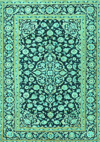 Persian Turquoise Traditional Rug, tr1239turq