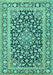Persian Turquoise Traditional Rug, tr1239turq