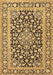 Machine Washable Persian Brown Traditional Rug, wshtr1239brn