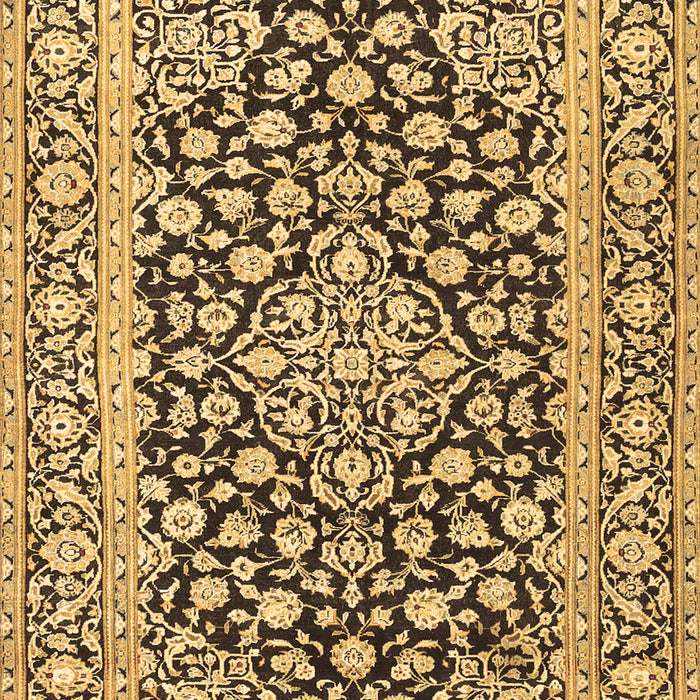 Machine Washable Persian Brown Traditional Rug, wshtr1239brn