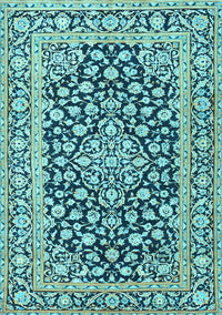 Persian Light Blue Traditional Rug, tr1239lblu