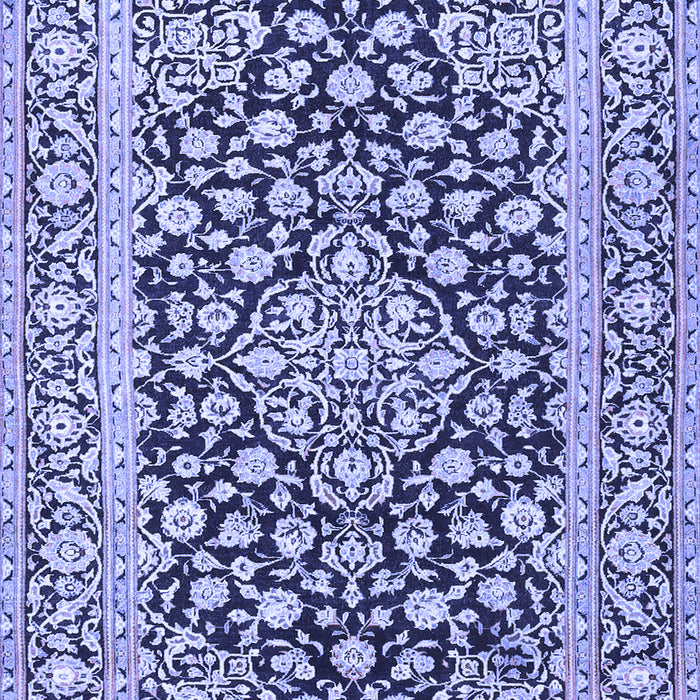 Machine Washable Persian Blue Traditional Rug, wshtr1239blu