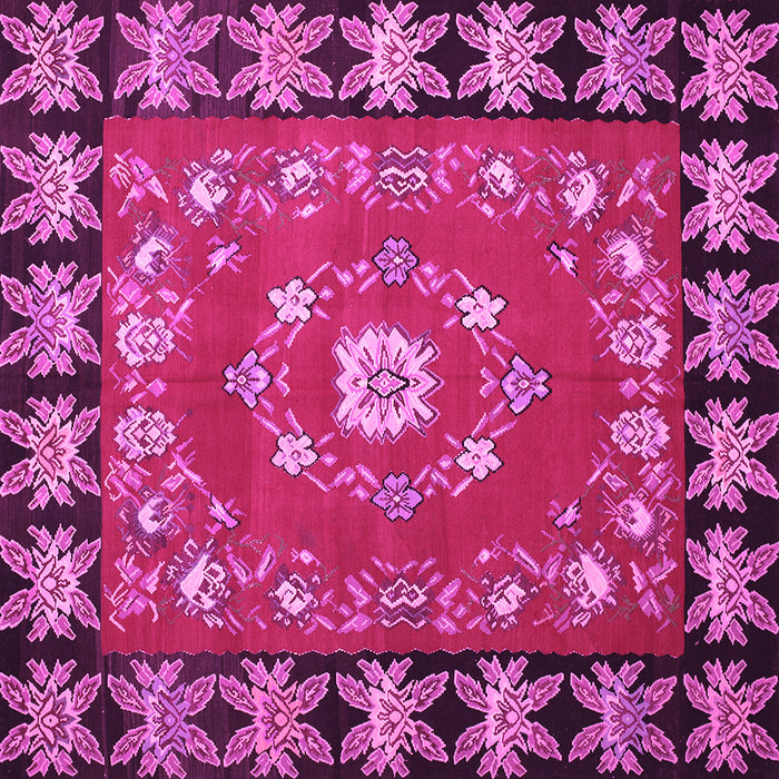 Square Persian Pink Traditional Rug, tr123pnk