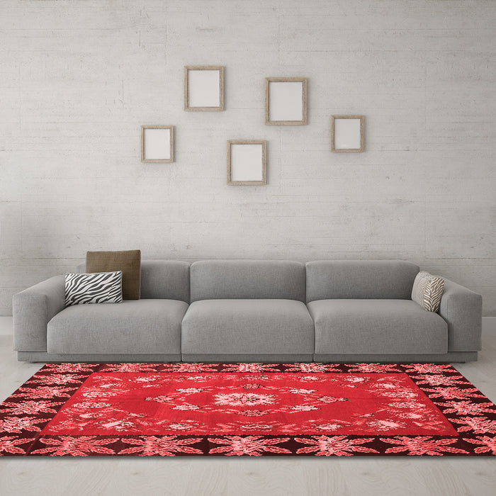 Traditional Red Washable Rugs