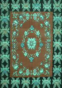 Persian Turquoise Traditional Rug, tr123turq