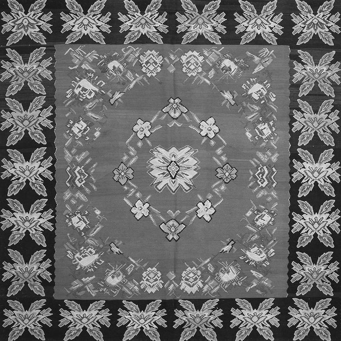 Serging Thickness of Persian Gray Traditional Rug, tr123gry