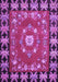 Machine Washable Persian Purple Traditional Area Rugs, wshtr123pur