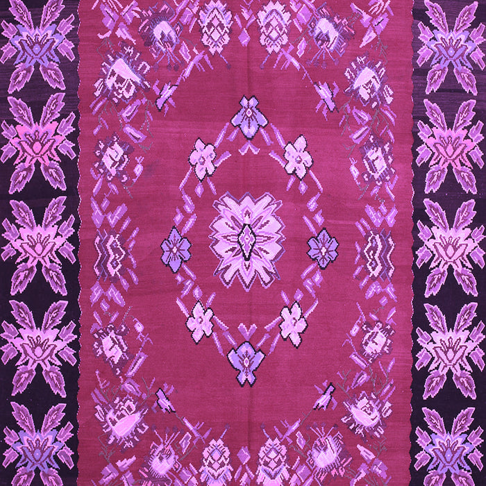 Machine Washable Persian Purple Traditional Area Rugs, wshtr123pur