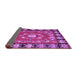 Sideview of Persian Purple Traditional Rug, tr123pur