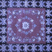 Square Persian Blue Traditional Rug, tr123blu