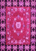 Machine Washable Persian Pink Traditional Rug, wshtr123pnk