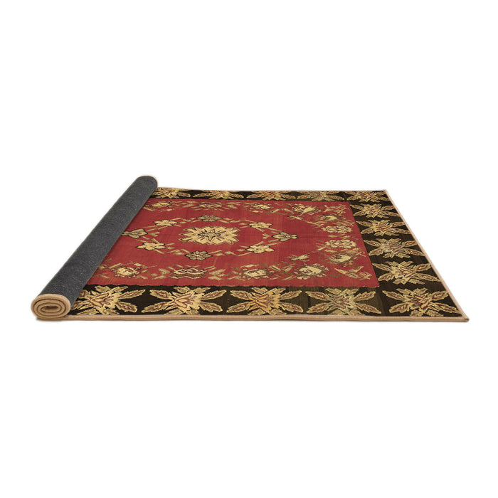 Sideview of Persian Brown Traditional Rug, tr123brn