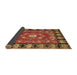 Sideview of Persian Brown Traditional Rug, tr123brn