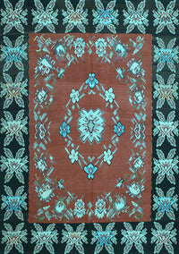 Persian Light Blue Traditional Rug, tr123lblu