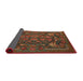 Sideview of Traditional Sienna Brown Animal Rug, tr124