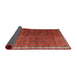 Sideview of Traditional Rust Pink Persian Rug, tr1240